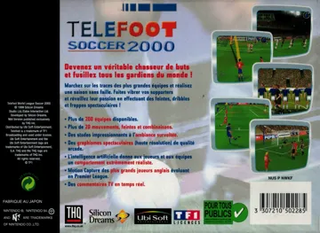 Telefoot Soccer 2000 (France) box cover back